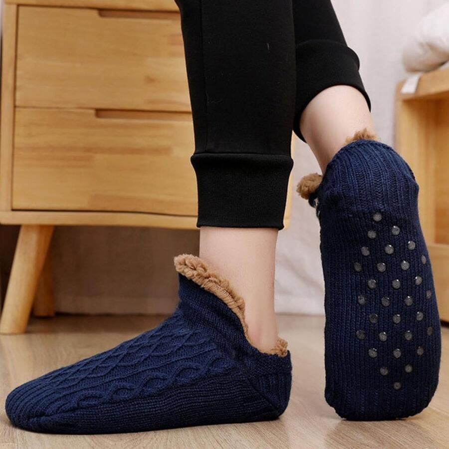 Slipper Fluffy Socks One Size Wol Sherpa Warm en comfortabel ShopVlot