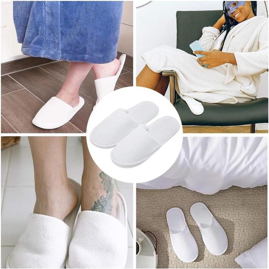 Slipper Hotelslipper Gastgebruik Unisex Thuis en Hotel Comfortabel Geschikt voor nen en Blauw