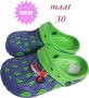 Slipper schoen blauw groen met motor - Thumbnail 1