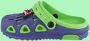 Slipper schoen blauw groen met motor - Thumbnail 1