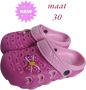Slipper schoen donkerroze met strikje - Thumbnail 1