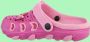 Slipper schoen donkerroze met strikje - Thumbnail 2