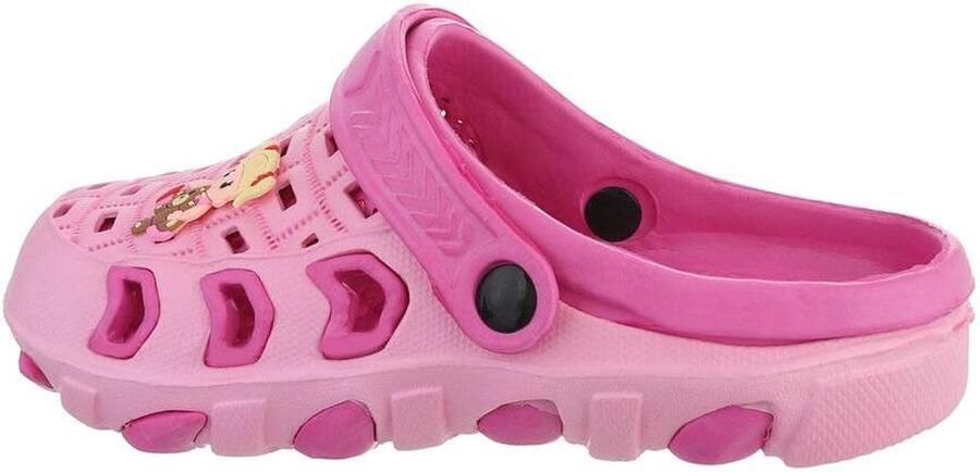 Slipper schoen horizontaal pink fuchsia met meisje - Foto 2