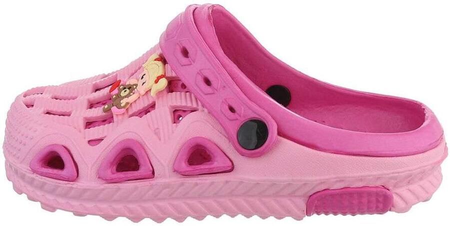 Slipper schoen verticaal pink fuchsia met meisje - Foto 2