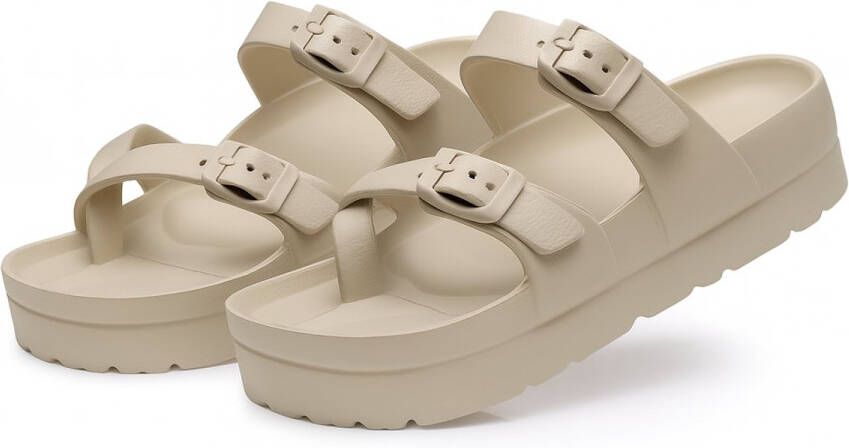 Slipper Slippers Dames Sandalen Ergonomische slipper orthopedische zool Khaki