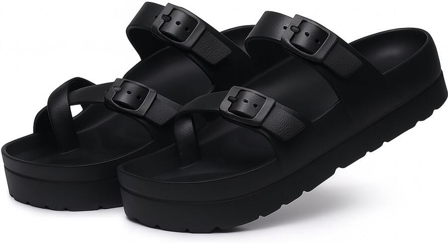 Slipper Slippers Dames Sandalen Ergonomische slipper orthopedische zool Zwart