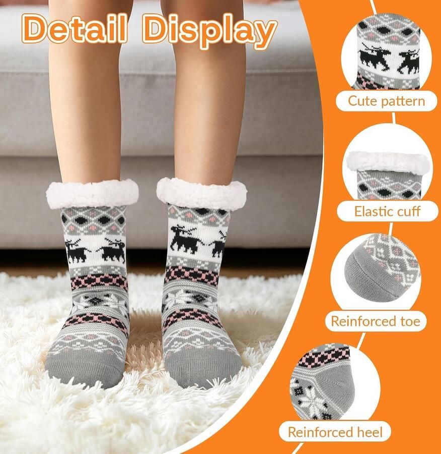 Slipper Sokken nen Antislip Gezellig Warm