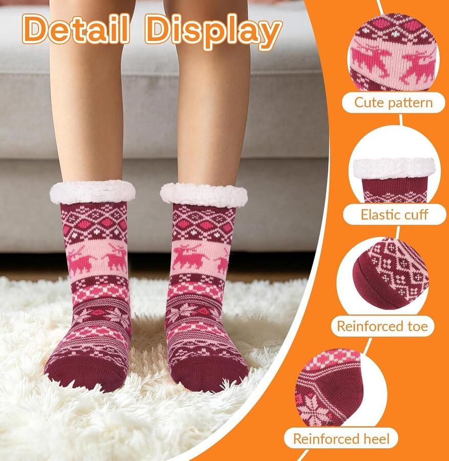 Slipper Sokken nen Antislip Gezellig Warm