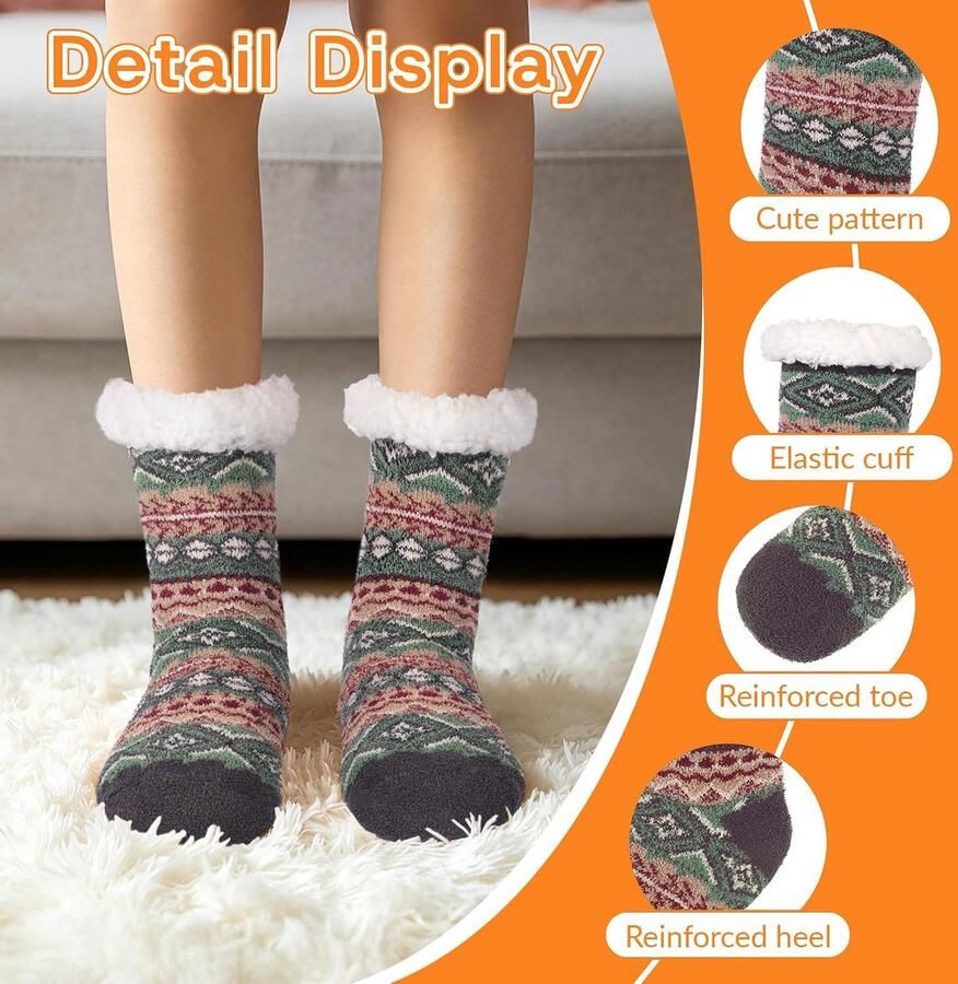 Slipper Sokken nen Antislip Gezellig Warm