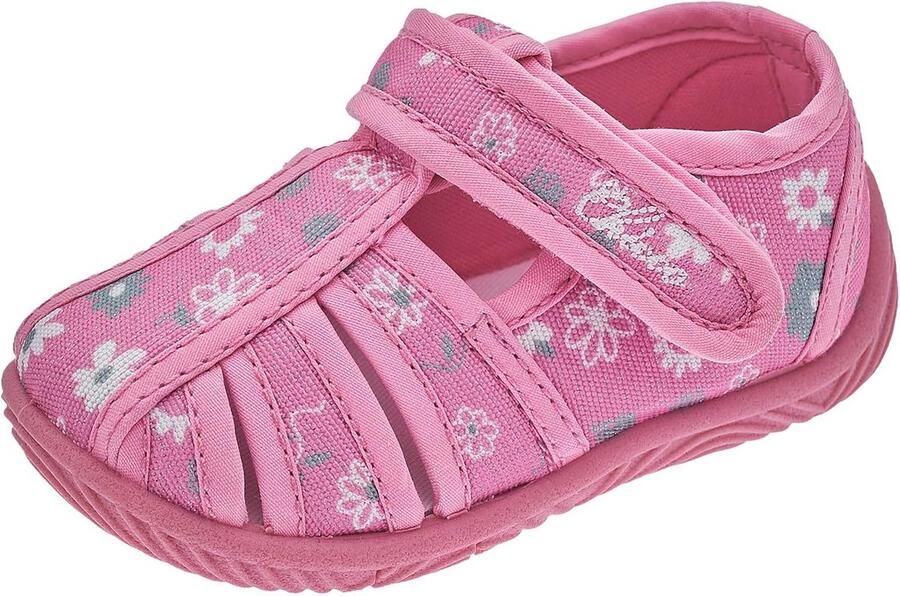 Kinderslofjes met Klittenband Blauw Jeans Auto's Comfortabele Binnen- en Buitenschoenen