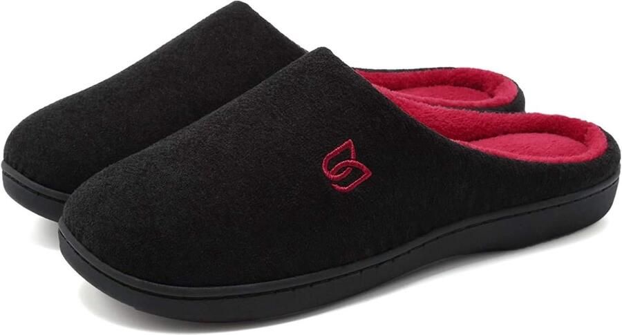 en Comfort Memory Foam Slippers 45 46 Zacht Pluche Fleece Antislip Zool Ideaal voor Binnen en Buiten ShopVlot