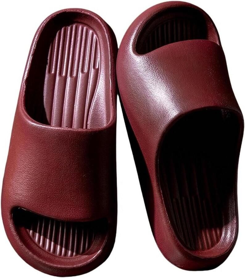 Slippers Badkamer sandalen Thuis comfort Antislip zool Extra grote maten Effen kleuren