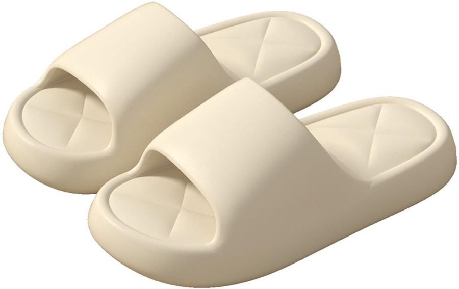 Slippers dames pantoffels voor binnen- zomer-antislip badslippers- zachte pantoffels met memory foam-antislip instapsandalen 2026 -36 37 Wit