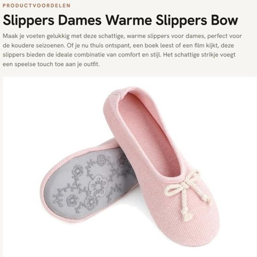 Slippers Dames Warm Katoenen Slippers Antislip Zool Lichtgewicht Comfortabele Inlegzool Pantoffels