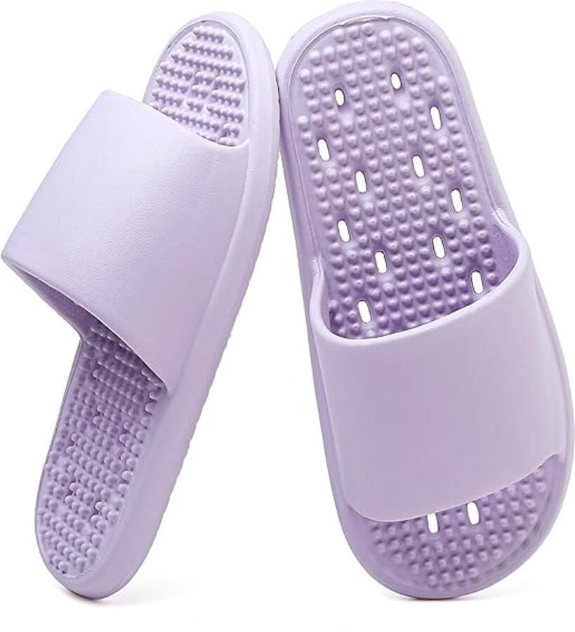 Slippers Doucheschoenen voor dames met gaten Doucheschoenen voor studentenkamers Antislip doucheslippers voor dames Bathroom Sandals Extreem comfortabel Doucheschoenen voor dames voor binnen en buiten