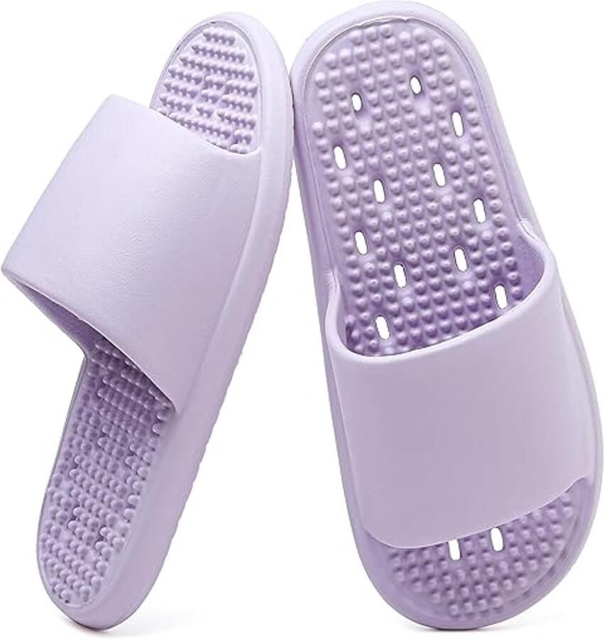 Slippers Doucheschoenen voor dames met gaten Doucheschoenen voor studentenkamers Antislip doucheslippers voor dames Bathroom Sandals Extreem comfortabel Doucheschoenen voor dames voor binnen en buiten