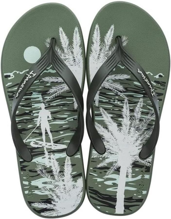 Slippers Heren Teenslippers Zomer Strand Casual Douglas Strand- en Stadsmodel met Zeelandschap Print