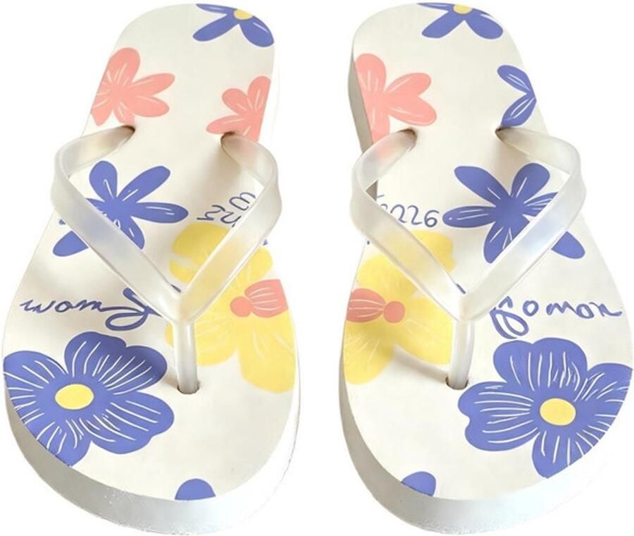 Slippers M-37-38 Geschikt voor een voetlengte van Stringsandalen Strandslippers Zomersandalen Stringsandalen Badkamerschoenen Strandschoenen Comfortabel Geschikt voor binnen- buiten- en strandgebruik enz