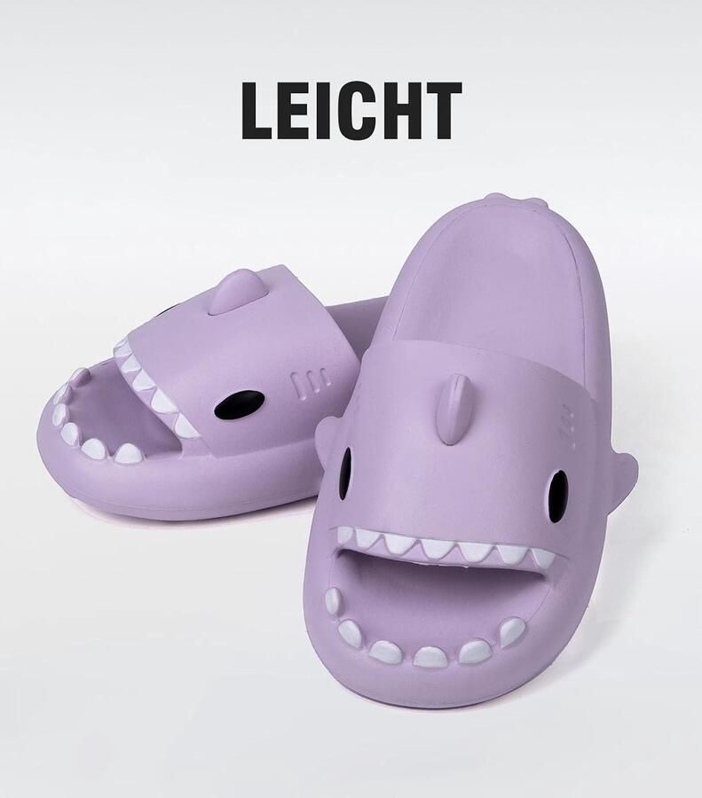 Slippers voor thuis 40 41 EU haaienslippers antislip comfortabel en leuk ShopVlot