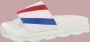 Merkloos Sans marque NL(bad)slippers rood wit blauw 36(valt klein bestel - Thumbnail 1