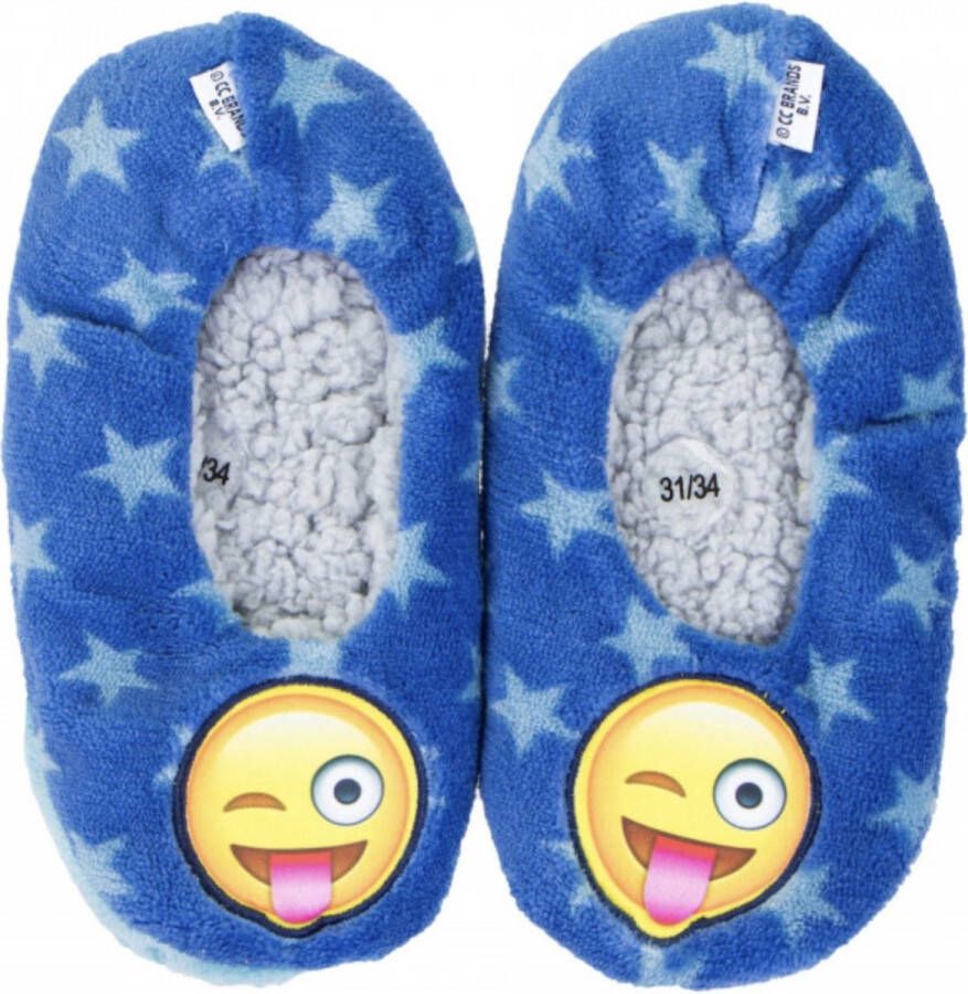 Slippers-sloffen-anti slip-emoji-warm-fun