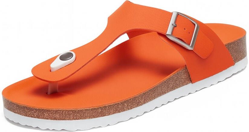 Slippers Teenslipper Ergonomische slipper orthopedische zool Unisex Oranje