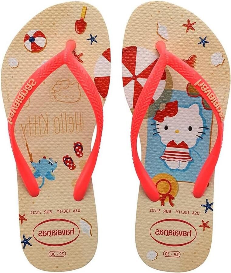 Slippers Teenslippers Strand en zwembad Dunne zolen Kids Meerkleurig