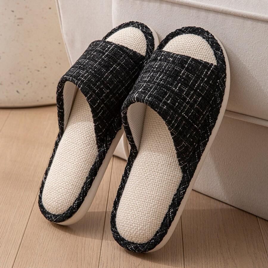 Slippers Valt klein –M 38-39【Past bij 37-38】– Huisschoenen Pantoffels Open ne ?? Schoenen met open neus Schoenen met zachte zool Ademend Stijlvol Duurzaam Geschikt voor dames gebruik binnen en buiten thuisgebruik enz