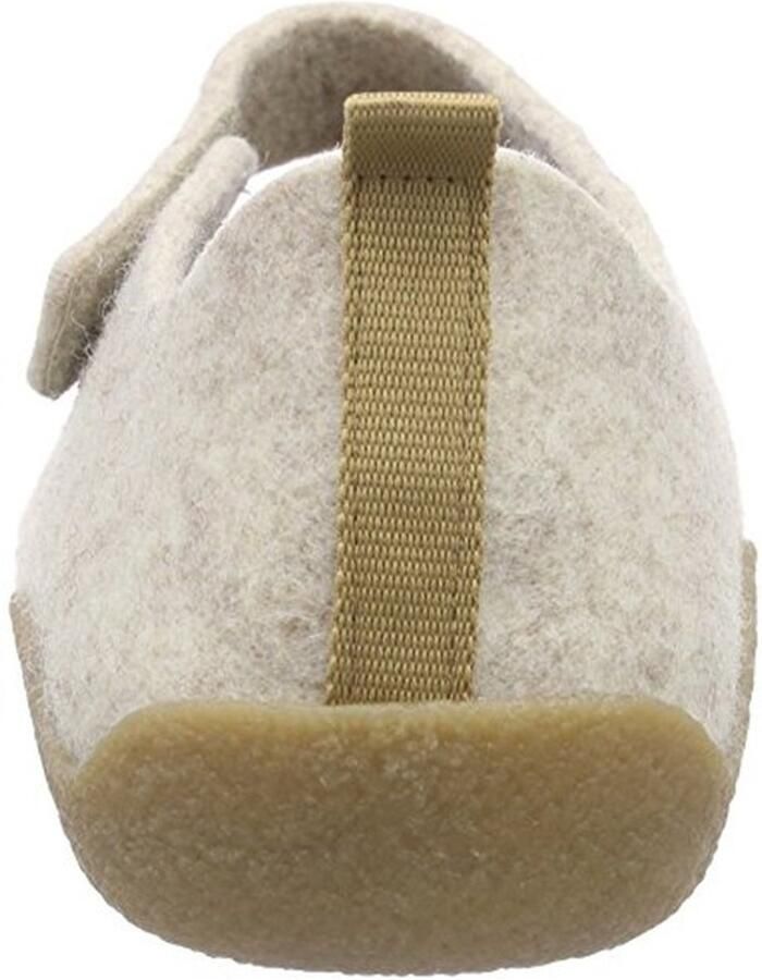 Slippers van Vilt Effen Beige Plat - Foto 1