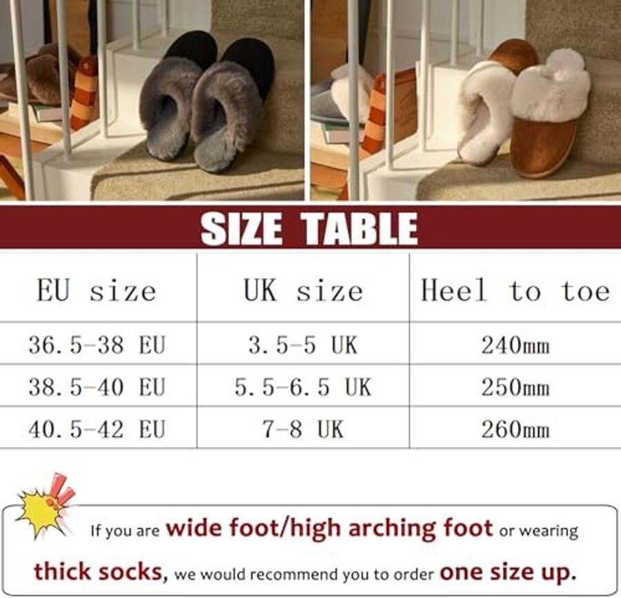 Slippers voor Dames Warm en Comfortabel Bruin