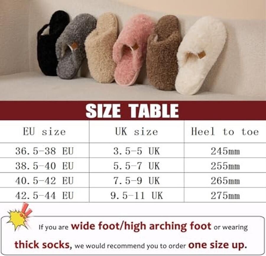 Slippers Dames Warm Pluche en Antislip Grijs