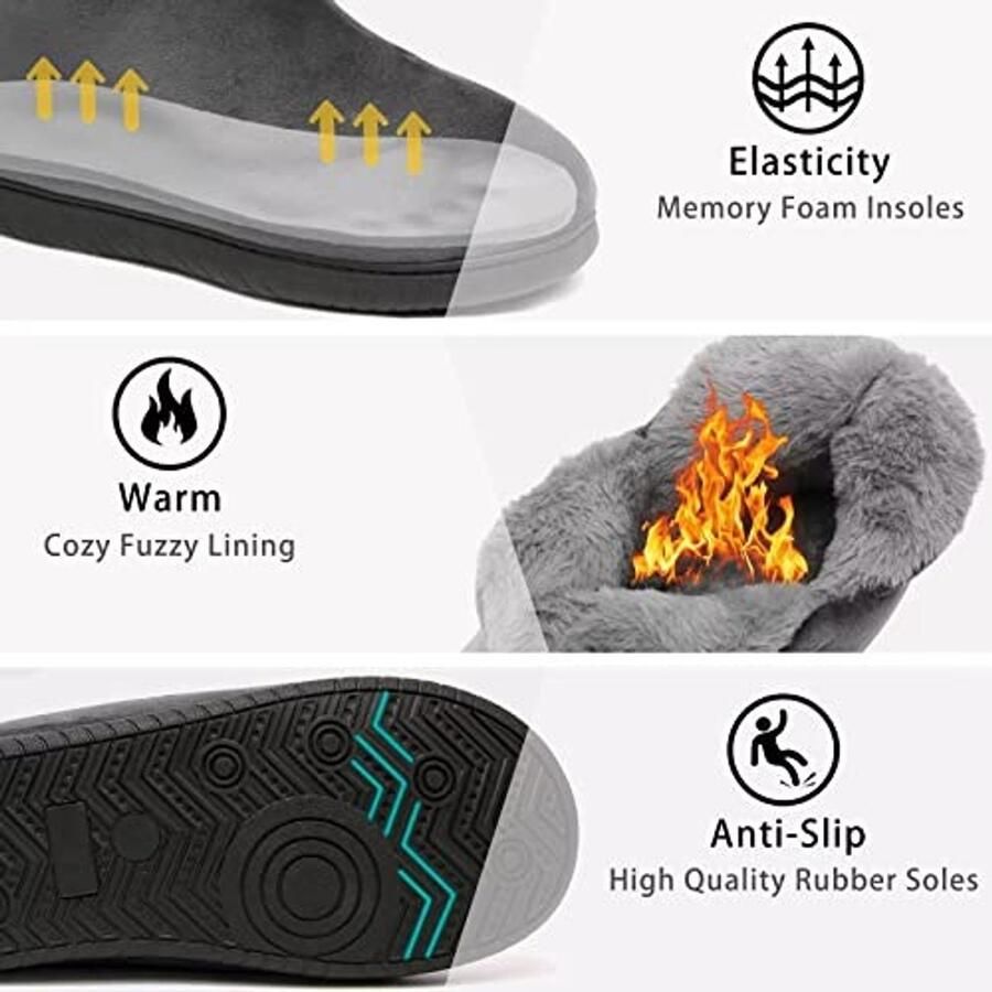 Slippers voor en Pluche voering