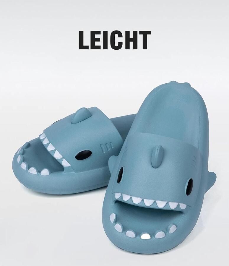 Badslippers voor kinderen 28 29 EU schattige haaienslippers antislip EVA ideaal voor strand en zwembad ShopVlot