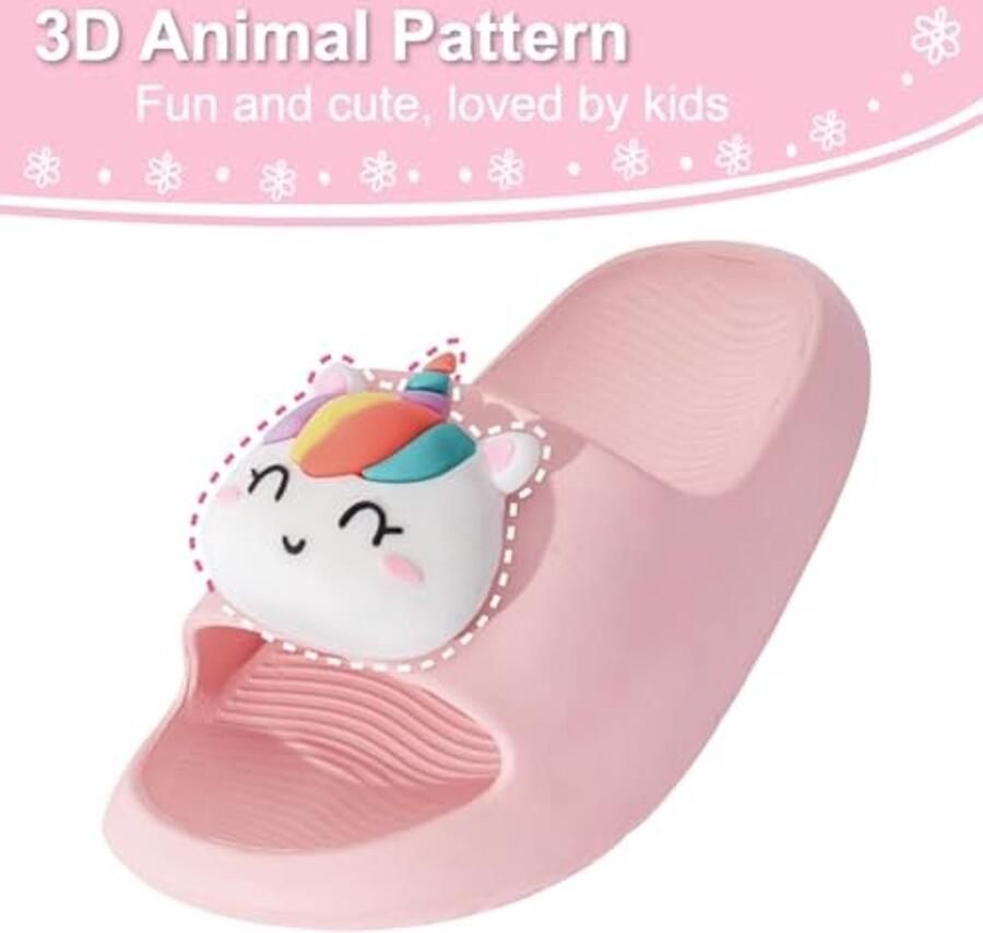 Slippers voor kinderen Lichtgewicht en waterbestendig Cat pink