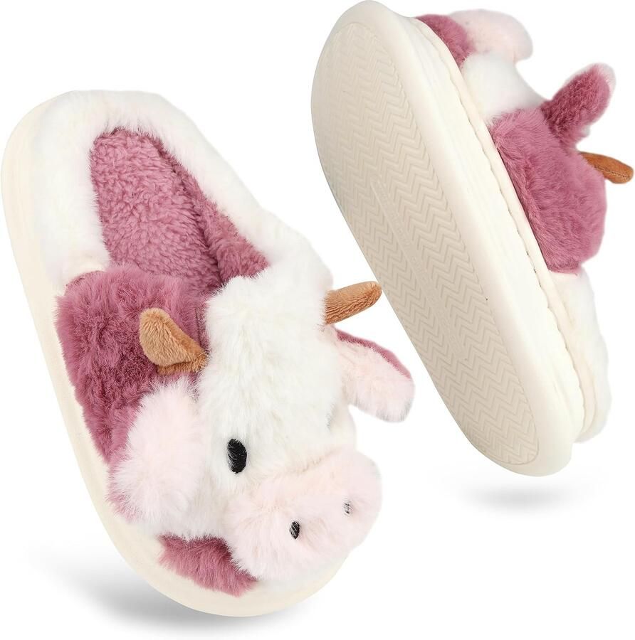 Slippers voor meisjes pluche warme schattige haas alles inclusief traagschuim antislip comfortabel platte pantoffels