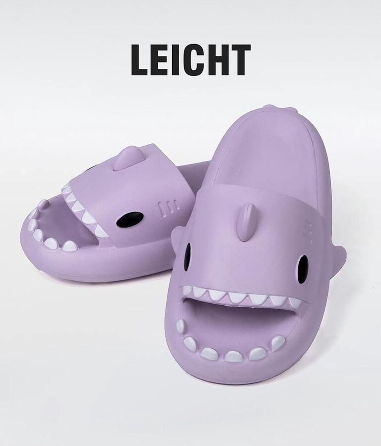 Slippers voor thuis 40 41 EU haaienslippers antislip comfortabel en leuk ShopVlot