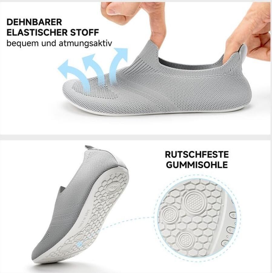 Slippers nen Barefoot Slipper Slip-on Sok Slippers Thuis Gesloten Antislip
