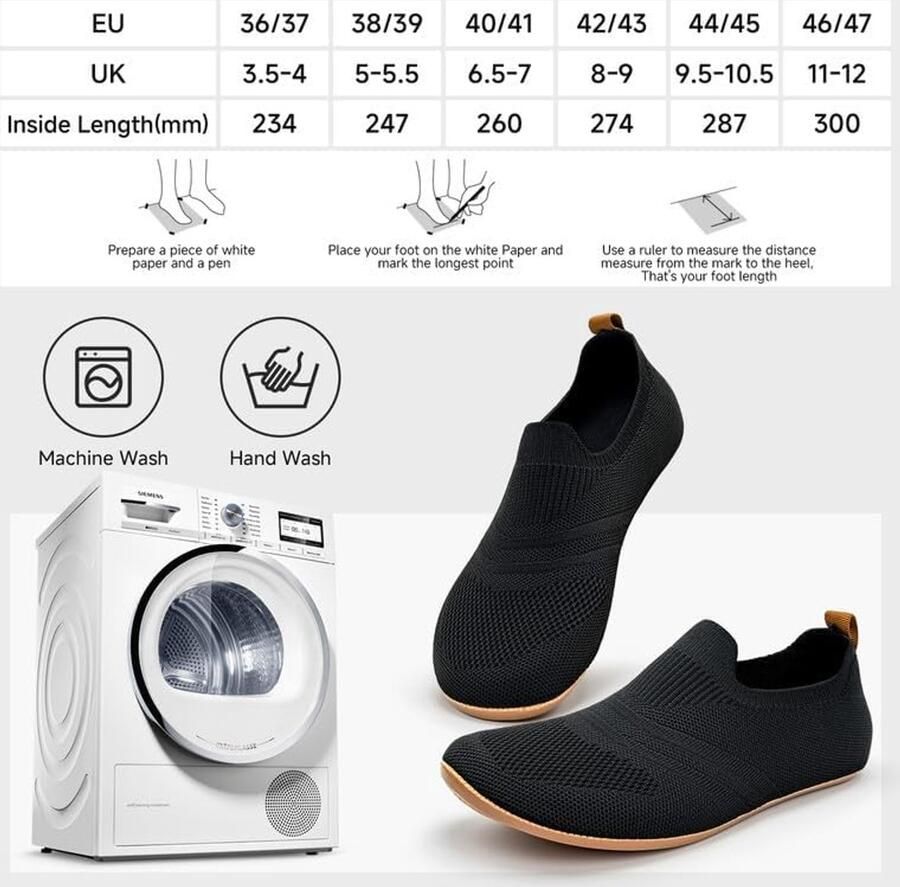 Slippers nen Barefoot Slipper Slip-on Sok Slippers Thuis Gesloten Antislip