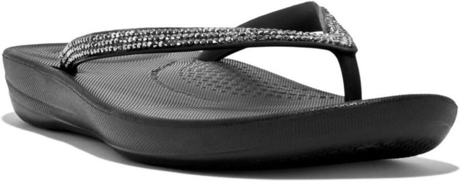 Slippers Vrouwen Sandalen Flip Flops Zomerse Wandelingen iQushion Demping 12.7 x 12.7 x Zilver