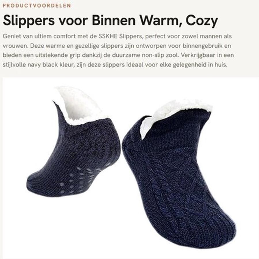 Slippers Warm Antislip Fluffy Unisex Comfortabele Zolen Ideaal voor Binnengebruik Sokken