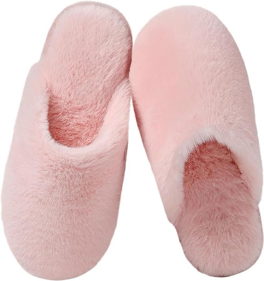 Slippers — Warme-zachte uniseks winterslippers — Zacht en antislip — Dik en comfortabel — Geschikt voor woonkamer-slaapkamer-werkkamer-badkamer en andere ruimtes in huis— Draagbaar — Ideaal voor op reis of in het hotel