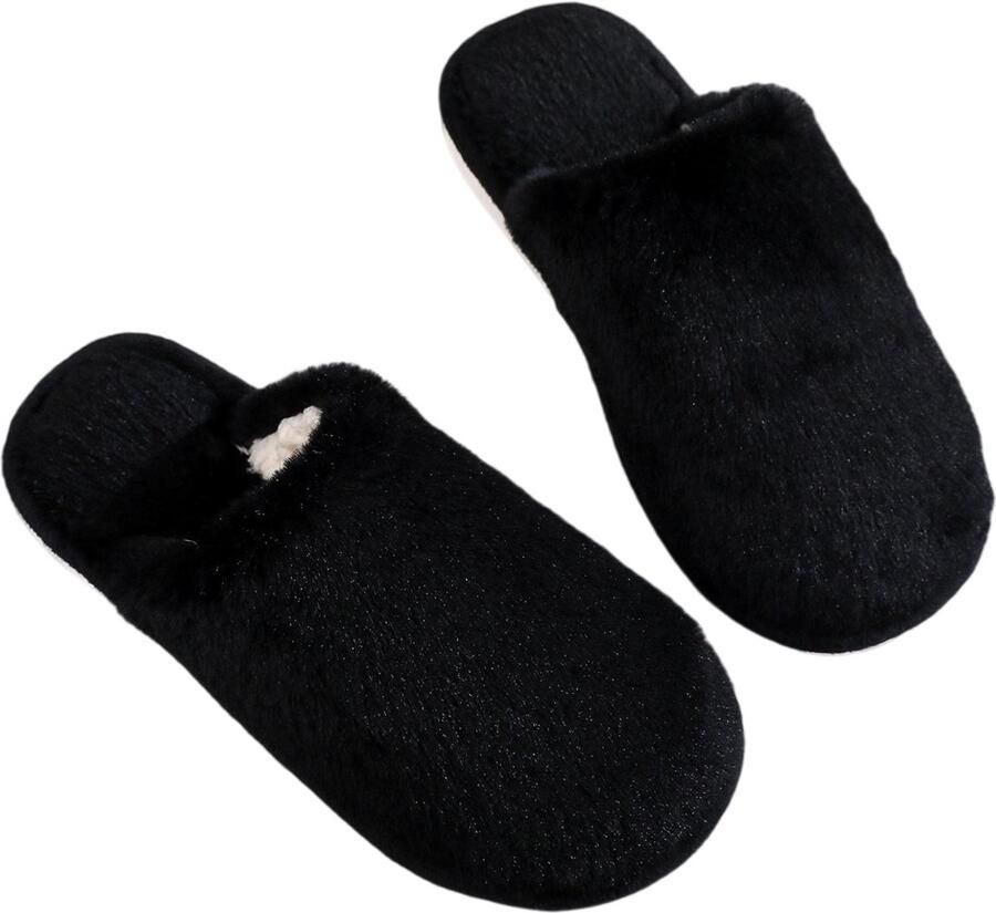 Slippers — Warme-zachte uniseks winterslippers — Zacht en antislip — Dik en comfortabel — Geschikt voor woonkamer-slaapkamer-werkkamer-badkamer en andere ruimtes in huis— Draagbaar — Ideaal voor op reis of in het hotel
