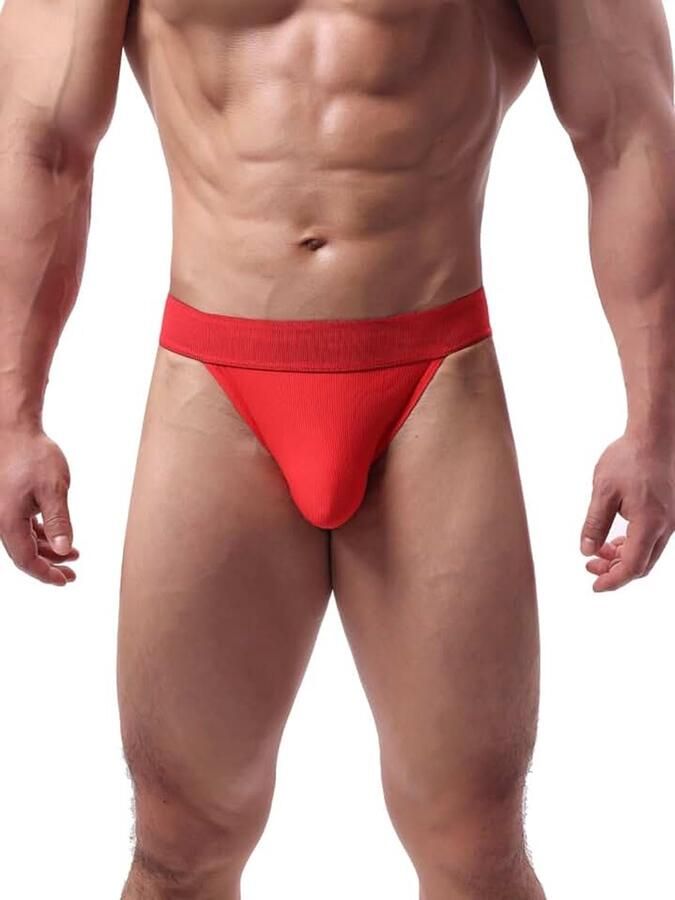 Slips lage taille geribbelde bikini onderbroek cool comfort bulge zakje ondergoed slip