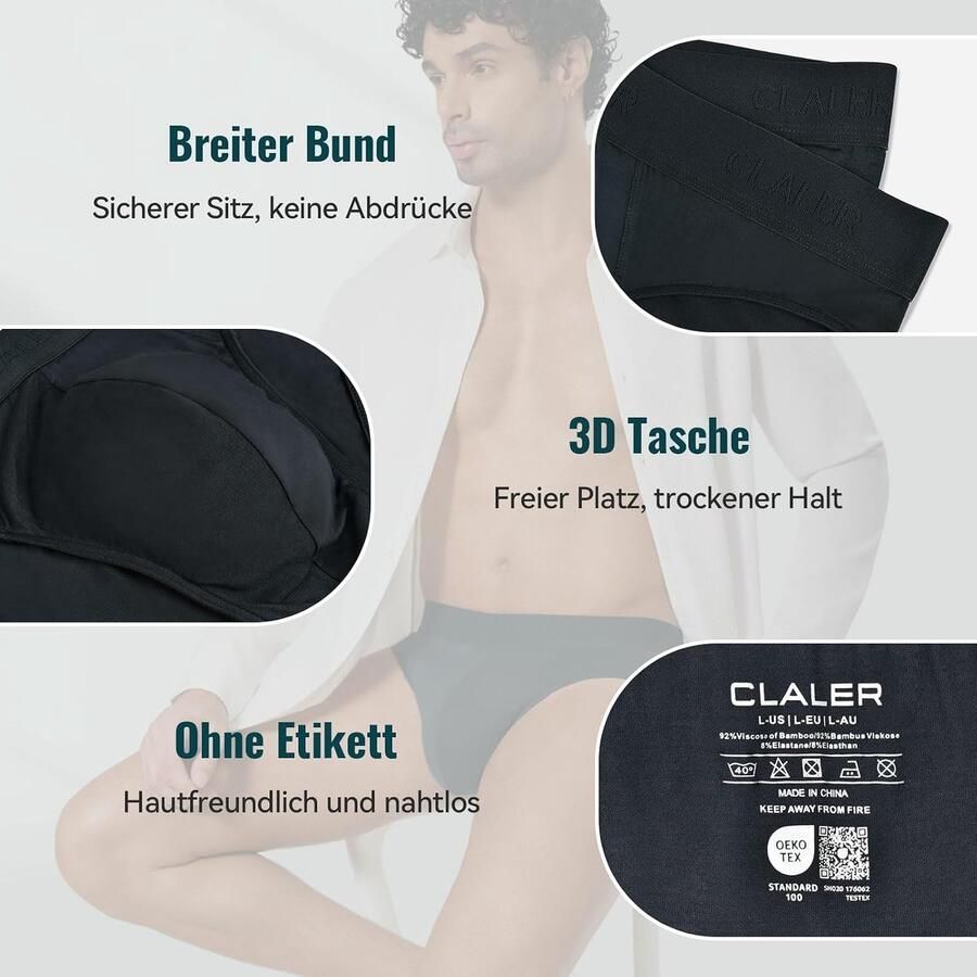 Slips voor heren zachte onderbroeken voor mannen zonder etiket ademend ondergoed met stretch sportslips verpakking van 6 stuks