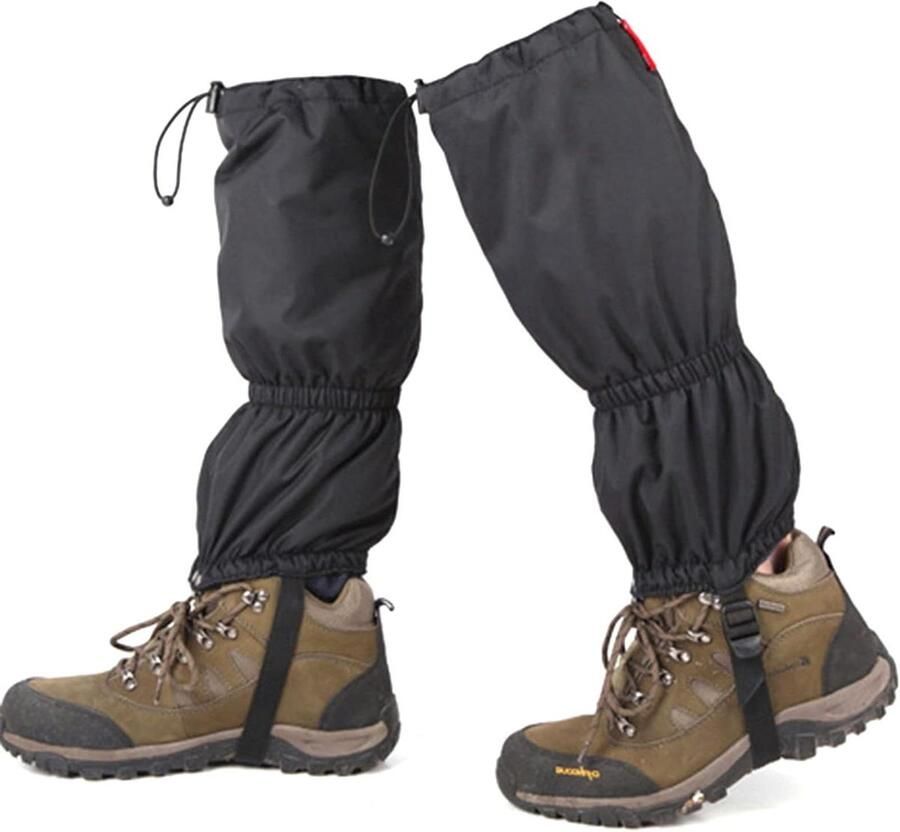 Slobkousen Beenstukken Gaiters Outdoor Bescherming Waterdicht Ademend 25x Zwart