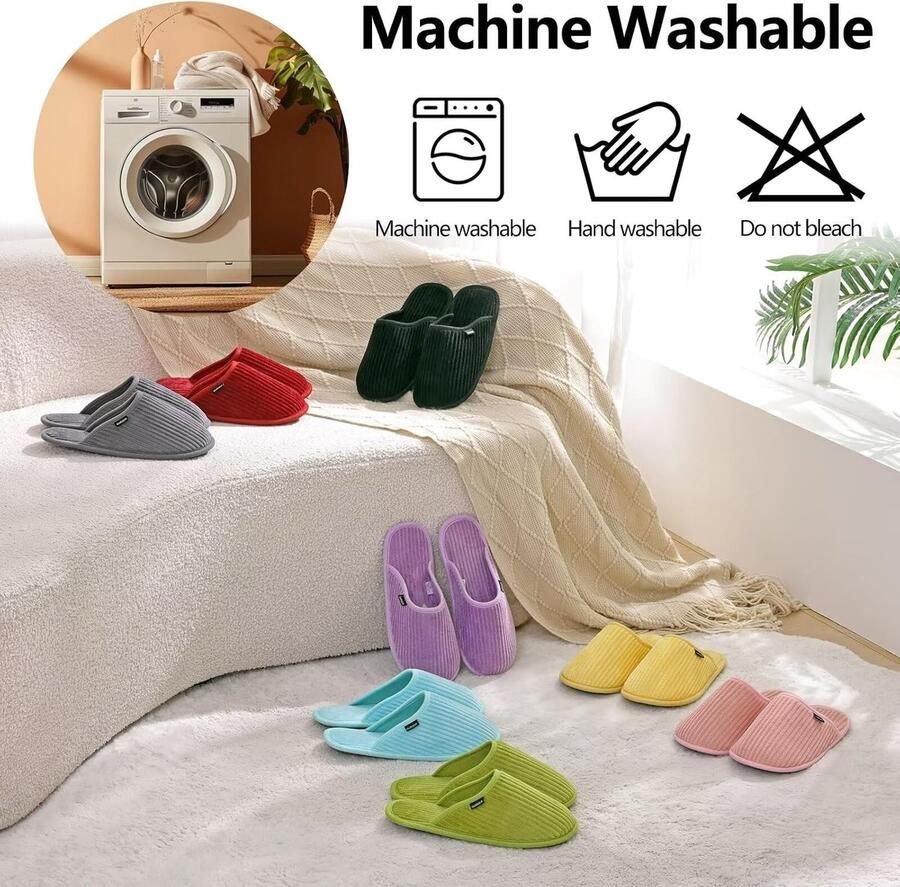 Sloffen 4 6 8 Paar Wasbaar Antislip