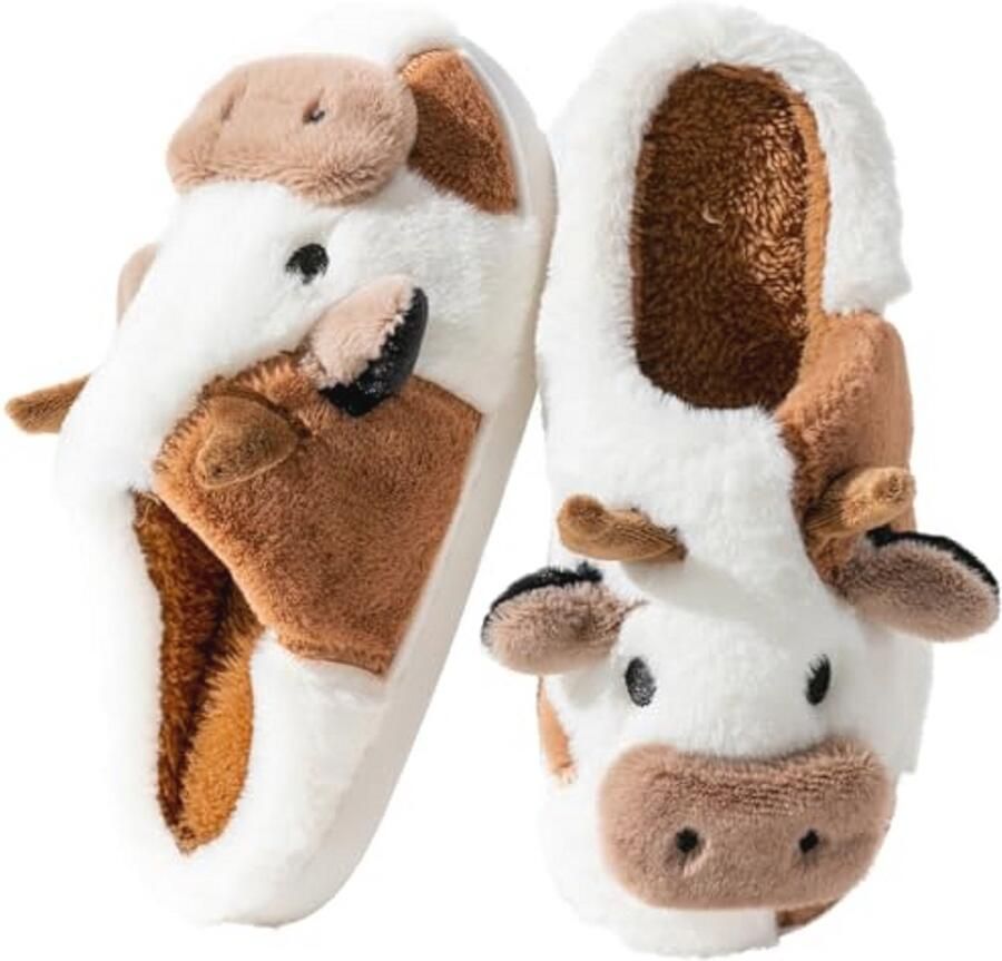 Sloffen en Warm Pluche Antislip Pantoffels voor Binnen en Buiten
