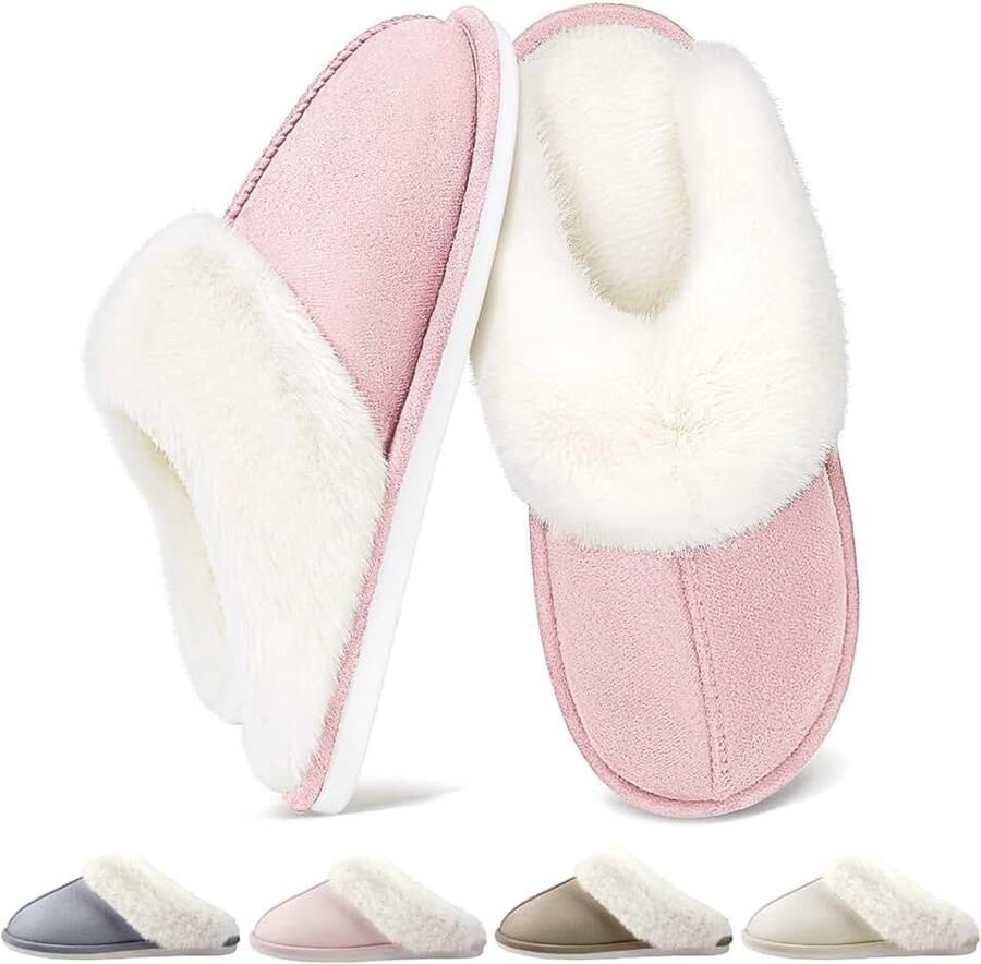 Sloffen Warme Winter Slippers Zacht Nepbont Pluche Pantoffels Antislip Huisschoenen Outdoor Indoor