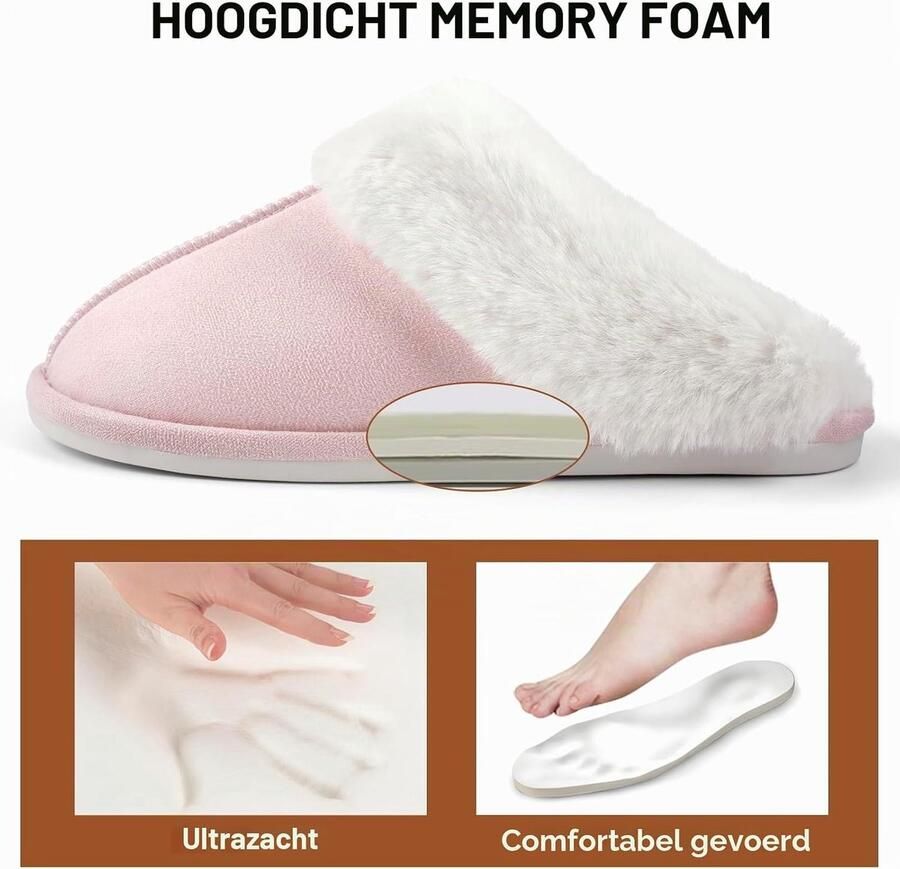 Sloffen Warme Winter Slippers Zacht Nepbont Pluche Pantoffels Antislip Huisschoenen Outdoor Indoor
