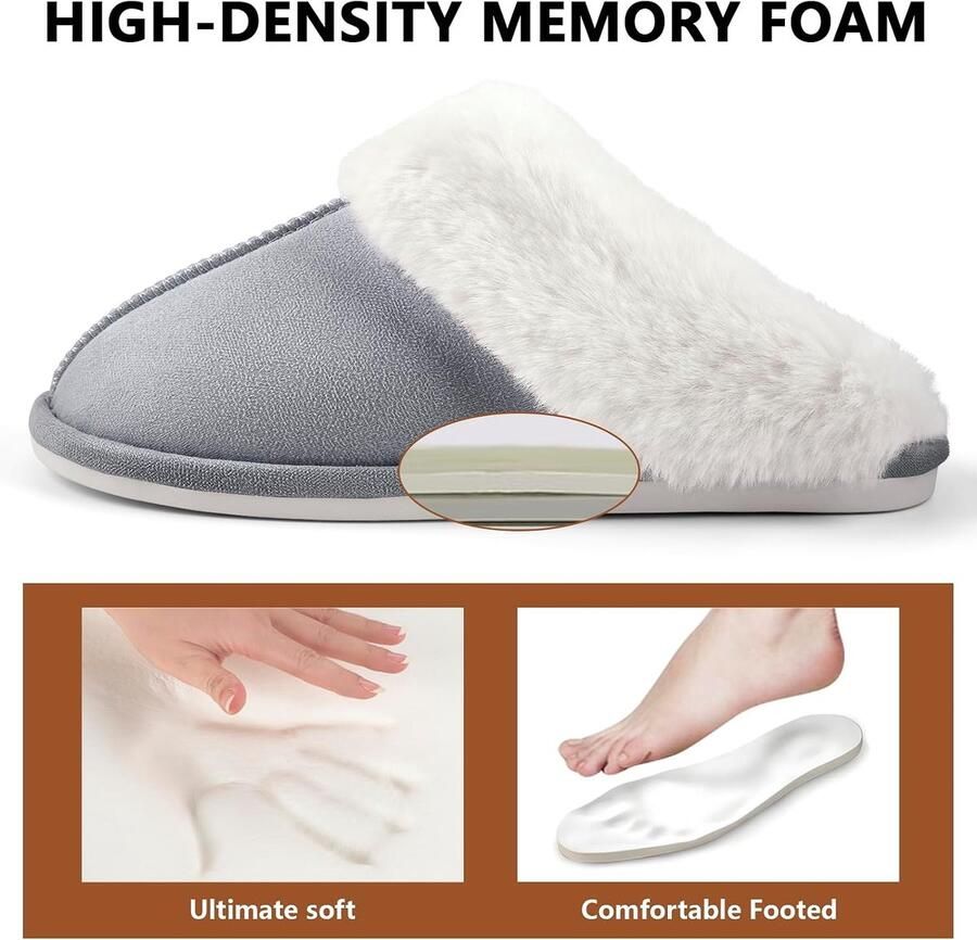Sloffen Warme Winter Slippers Zacht Nepbont Pluche Pantoffels Antislip Huisschoenen Outdoor Indoor